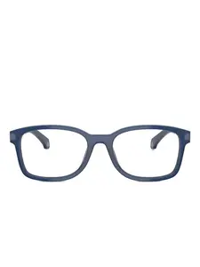 Очки в прямоугольной оправе Moncler, синий