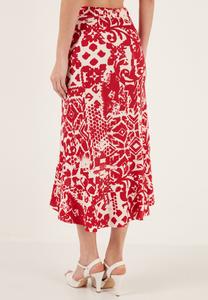 Широкая юбка в сборку REGULAR FIT LELA, Бордо