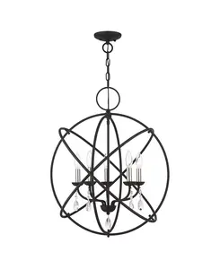 Люстра Aria 5 ламп Livex, black