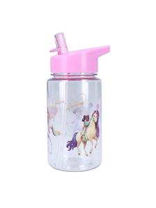 COFI 1453 Стаканчик для напитков "Академия Единорогов" - 450 мл с трубочкой и ручкой, фиолетовый