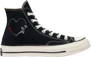 Кроссовки Converse Chuck 70 High Valentines Day - Black, черный