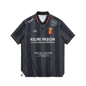 Мужские поло с воротником-поло, умеренный прямой крой KELME, черный