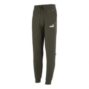 Брюки power sweatpants 'green' Puma, зеленый
