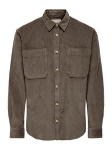 Рубашка на пуговицах Comfort fit Only & Sons ONSALp, мокко