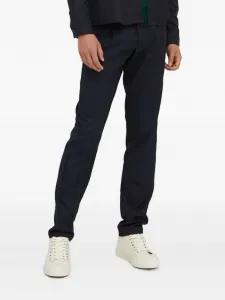 Брюки прямого кроя со складками Bruuns Bazaar, синий