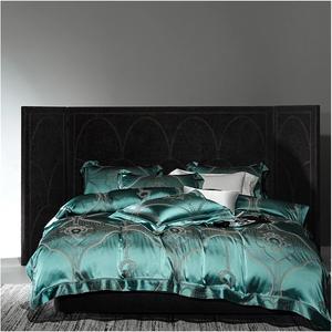 YUSIWOAL Комплект постельного белья из египетского хлопка с шелковистым лоскутным узором и ажурным краем