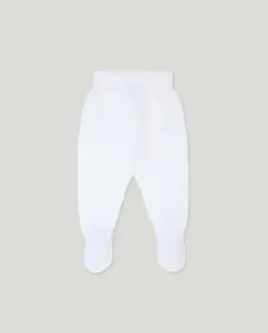 Базовые трикотажные леггинсы с восьмерками на поясе для малышей Coconut El Corte Inglés, белый