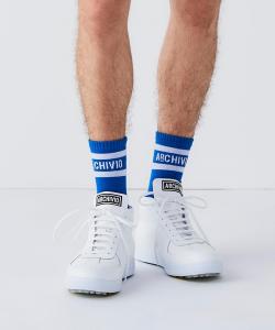 Двухцветные носки с логотипом Archivio, цвет Blue(065)
