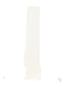 Вязаный шарф с бахромой Fabiana Filippi, белый