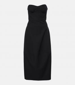 Платье-корсет Jett из хлопка и шерсти Fforme, черный