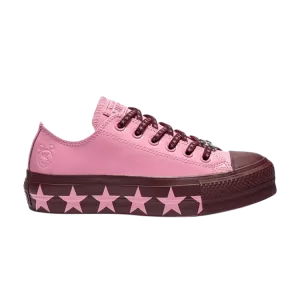 Кроссовки Converse Miley Cyrus x Wmns Chuck Taylor All Star Lift Ox 'Pink Burgundy', розовый