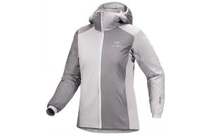 Arcteryx Куртка Arc'teryx X Beams женская Atom с капюшоном спокойная, Gray White