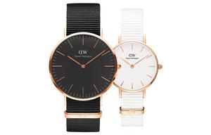 DW/DanielWellington Часы Daniel Wellington DW Women's Watch Wrist Watch Quartz Movement Canvas Strap 28MM White Dial Women's Watch