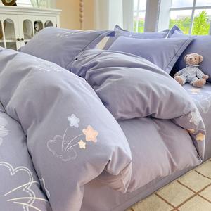 Yalu Комплект постельного белья 1,8 м, 4 предмета (пододеяльник 2x2,3 м), цвет in the spring ltt