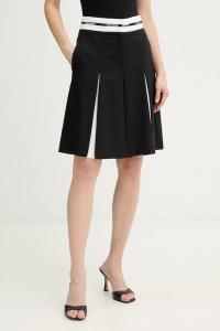 Юбка из шерсти Karl Lagerfeld, черный