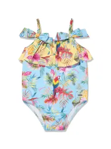 Купальник с принтом Patachou, синий