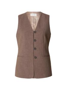 Костюмный жилет MSCH COPENHAGEN Rosina Michelle, темно-коричневый