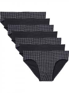 REDBEST Хлопковые, трикотажные трусы, комплект из 7 штук, черные