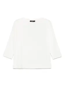 Топ с рукавами три четверти Weekend Max Mara, белый