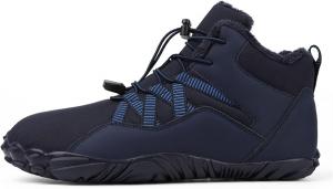 Зимние ботинки для походов босиком для женщин и мужчин, быстро сохнущие, с широкой носочной частью, ботильоны на щиколотку, уютные тапочки с меховой подкладкой, теплые обувь Generic, B-Blue