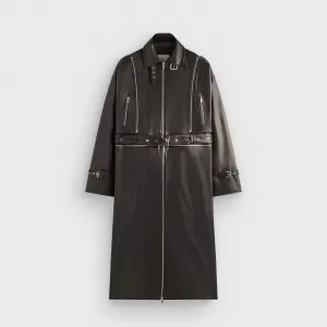 Пальто Lisa for Kith Women Hera Convertible Leather, черный