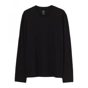 Лонгслив H&M Regular Fit Jersey, черный