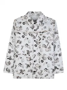 Жакет в полоску с графическим принтом Marc Jacobs Kids, белый