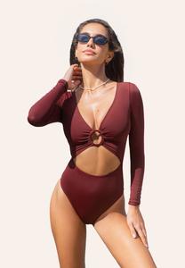 Купальник Cupshe LONG SLEEVE, Red