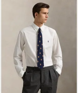 Классическая рубашка из эластичного поплина Polo Ralph Lauren, цвет 100 White