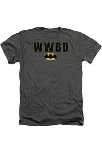 Футболка для взрослых с логотипом Batman WWBD Heather Gildan, цвет charcoal