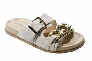 Women's Farasy Nappa Slide Sandal In Soft Beige VANELi