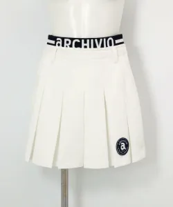 Быстросохнущая юбка с двойной плиссировкой и защитой от УФ-излучения Archivio, цвет White(090)