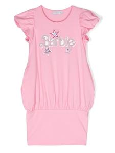 Monnalisa платье из джерси из коллаборации с Barbie, розовый