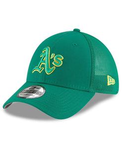 Мужская зеленая кепка Oakland Athletics 2022 Batting Practice 39THIRTY Flex Hat New Era