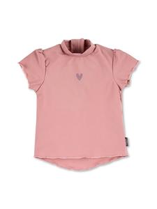 Рубашка для плавания с короткими рукавами и сердечком светло-розового цвета Sterntaler