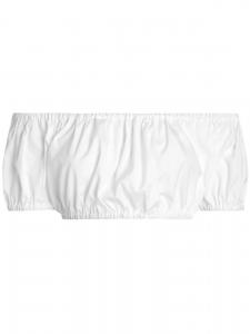 Dolce & Gabbana укороченный топ со сборками, белый