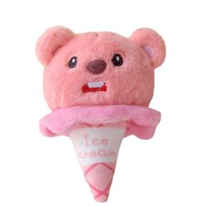 Очаровательный летний плюшевый брелок в виде панды и капибары с мороженым, высота 10см Mise