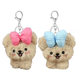 Плюшевый мишка с бантом подвеска высота 10см A little tide to play