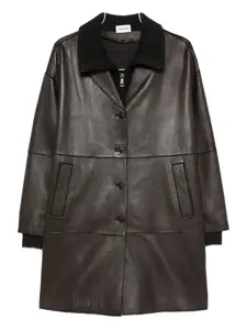 Однобортное пальто P.A.R.O.S.H., коричневый