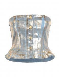 Топ Ganni, синий