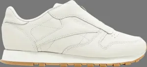 Кроссовки wmns classic leather zip 'chalk' Reebok, белый