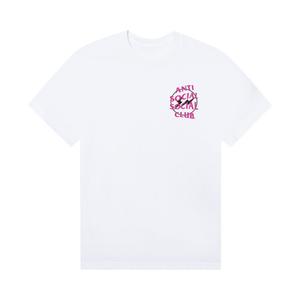 Футболка Anti Social Social Club x Fragment Design Half Tone Logo 'White/Pink', белый
