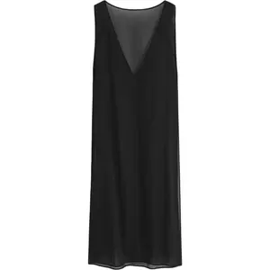 COS Женское черное платье без рукавов