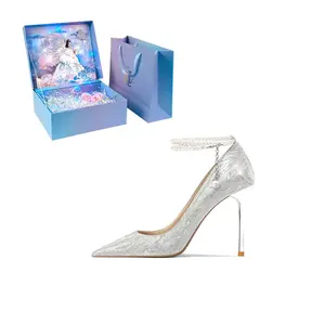 Привлекательные разноцветные туфли на тонком каблуке, женские, звездно-серебристые WUGUNIANG, Starlight Silver