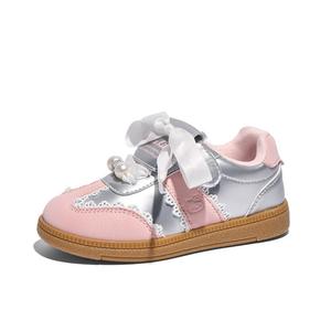 Нескользящие, амортизирующие, износостойкие, низкие детские кроссовки для повседневной носки Hello Kitty, розовый