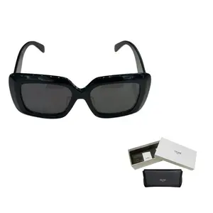 CELINE Солнцезащитные очки асимметричной формы женские черные