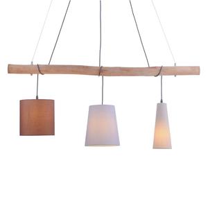 Подвесной светильник JUST LIGHT Damian, ткань хлопковая - 3-пламенная