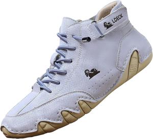 Мужские водительские туфли ретро из замши и кожи небесно-голубого цвета Lghlmcl, небесно-голубой