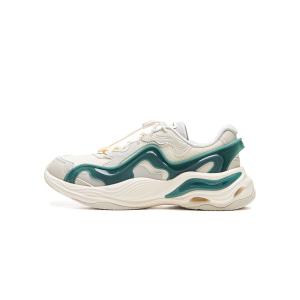 LINING YOUNG Коллекция Sports Life, износостойкие низкие кроссовки для детей, бежево-зеленые, детские