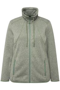 Куртка для активного отдыха Ulla Popken Fleece Jacket, цвет light green/mottled green